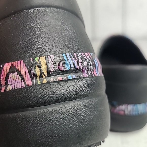 Crocs Neria Pro II Womens Size 8 Rubber Slip On Nursing Work Clogs Shoes Black - Picture 7 of 12